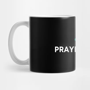 Prayer is key white text Mug